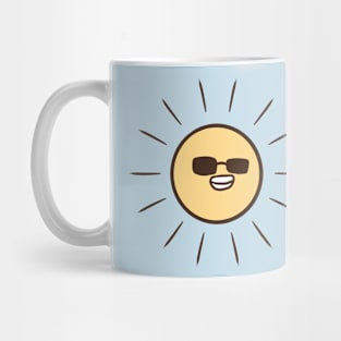 Cool Sun wearing sunglasses Mug